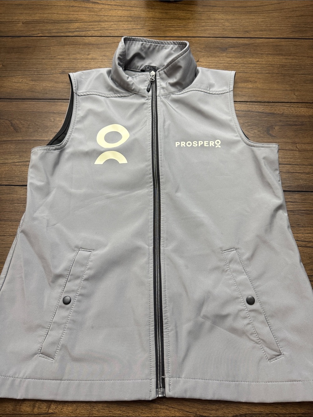 Prospero Women's Gray Softshell Vest with Logo